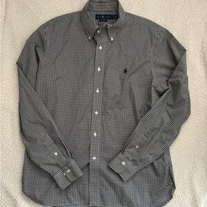 Ralph Lauren Black and White Gingham 16 1/2 36/37 men’s shirt
